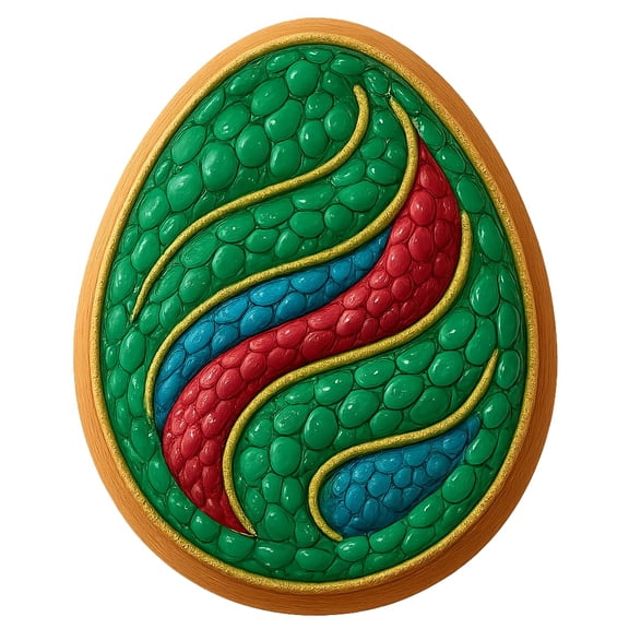 Mystic Dragon Egg Cookie Cutter 3.2x4" Premium Baking