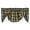 Black Lined Valance, variant on Park Designs Red Buffalo Check Lined Valance 60"