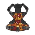 thumbnail image 3 of Kdxio Almond Nuts Print No Pull Dog Harness Adjustable Reflective Oxford Easy Control Medium Large Dog Harness for Training and Everyday-Medium, 3 of 8