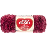 Red Heart Light & Lofty Yarn-Wine, Pk 3, Red Heart