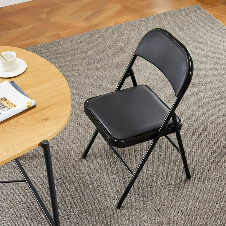 EDX 10 Pack Folding Chair with Sturdy Metal Frame, High-Density Padding, and Water-Resistant PU Leather - Ideal for Meetings, Gatherings, and Events, Black - Shop Black Friday Deals for 2024! - Walmart.com EDX 10 Pack Folding Chair with Sturdy Metal Frame, High-Density Padding, and Water-Resistant PU Leather - Ideal for Meetings, Gatherings, and Events, Black - Shop Black Friday Deals for 2024! - Walmart.com