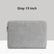thumbnail image 1 of Funda para computadora portátil de cuero, impermeable, bolsa para computadora portátil, cremallera, funda para computadora a prueba de golpes, gris, 13 pulgadas Monstrate EL002886-07, 1 of 2