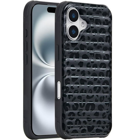 For iPhone 16 Plus 6.7 inch Magnetic Chrome Case - Camo