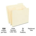 thumbnail image 2 of 30% Recycled Reinforced File Folders, 1/3-Cut Tab, Letter Size, Manila, 100/Box (ST56682-CC), 2 of 4