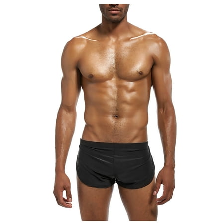 

QWERTYU Men s Breathable Male Comfort Underwear Pouch Stretch Soft Briefs Trunks M Black