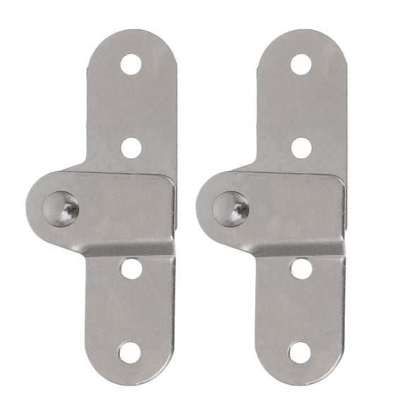 FOMIYES 2-Pack Folding Table Hinges, Plated Iron, 180 Degree Smooth , Replacement Hardware for Furniture