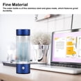 thumbnail image 2 of Wosthever Botella de agua rica en hidrógeno de acero inoxidable alimentada por antideslizante a prueba de golpes 420ml taza cilíndrica redonda Accesorios para electrodomésticos Negro Wosthever HA084653-02, 2 of 6