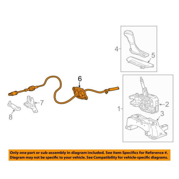 Chevrolet GM OEM Malibu-Transmission Gear Shifter Shift Control Cable 84126002