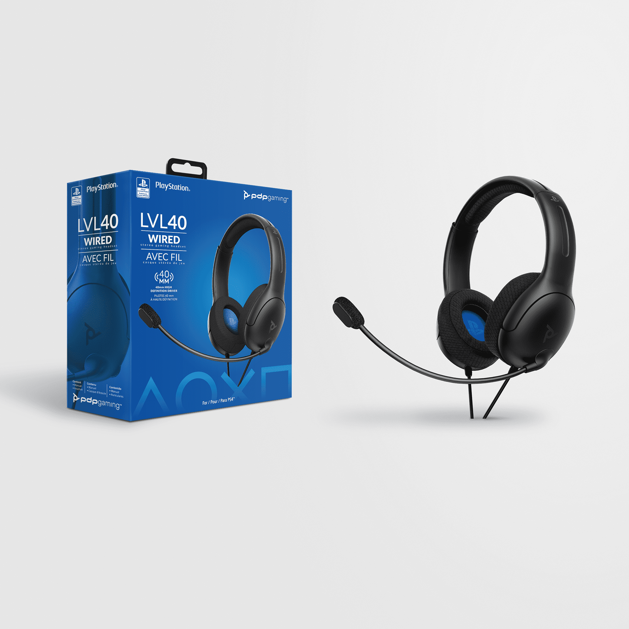 lvl40 wired stereo headset ps4