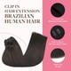 thumbnail image 3 of Extensiones de cabello con clip, cabello humano real, extensiones de cabello humano Remy con clip para mujeres, cabell, 3 of 5