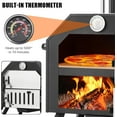 thumbnail image 3 of ChaoLink Outdoor Wood Fired Pizza Oven, Portable Stone Pizza Maker, Grill Rack, Peel, Wheels, Waterproof Cover, 3 of 7