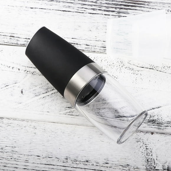 HEALEEP peppermills pepper grinder and Pepper Grinder Black with Simple Design for Households 1Pack