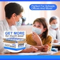 thumbnail image 4 of Mascarillas desechables azules de 3 capas Fuye, paquete de 2000, 4 of 4
