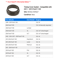thumbnail image 2 of Timing Cover Gasket - Compatible with 2011 - 2019 Ford F-150 2012 2013 2014 2015 2016 2017 2018, 2 of 2