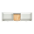 thumbnail image 6 of Ariel Hamlet 73 In. Double Oval Sink Vanity With Carrara White Countertop In White, 6 of 10