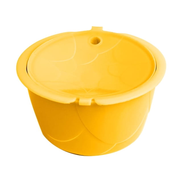 Filtro de taza de cápsula de café reutilizable de acero inoxidable para Dolce Gusto amarillo Ehuebsd Libre de BPA