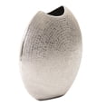 thumbnail image 2 of 14' Hammered Silver Disc Shape Decorative Vase, 2 of 5