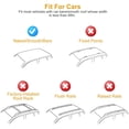 thumbnail image 2 of For Volvo S40 S80 Sedan 48" Roof Rack Cross Bars Luggage Cargo Kayak Carriers, 2 of 8