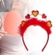 thumbnail image 5 of Diadema de corazón para San Valentín, tocado, tocado de moda, lentejuelas brillantes, corazón Rojo, 5 of 8