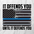 thumbnail image 2 of It Offends You Until It Defends You T-Shirt | Cool Quote White Tee Gift, 2 of 5