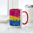 thumbnail image 4 of CafePress - Abstract Paint Splatter Pansexual Pride Flag Mugs - 15 oz Ceramic Large White Novelty Mug, 4 of 4