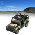 thumbnail image 1 of Modèle de Camion Militaire, Fabrication Exquise Design Proportionnel Véhicule Militaire Jouet Stimule l'Intérêt des Enfants pour la Maison pour Cadeaux Vert Militaire, 1 of 7