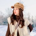 thumbnail image 3 of Ksopiavobs Newsboy Hats for Women Fashionable Newsboy Cap for Women Baker Boy Cap Winter Hats with Brim Cabbie Beret Hat, 3 of 7