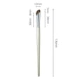 thumbnail image 2 of Brocha de maquillaje de ojos de pelo de poni natural, cerdas sintéticas suaves, brocha pequeña para contorno de nariz, brocha angular para sombras de ojos, brochas para ojos (2 juegos), 2 of 9