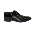 thumbnail image 6 of Men Santino Luciano Formal Dress Shoes Patent Leather Shiny Lace up C531 Black, 6 of 8