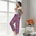 thumbnail image 6 of Bingfone Pajamas for Women,Skull rose blue flower Pajama Pants with Pockets-Medium, 6 of 7