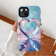 thumbnail image 2 of Crystal Heart Artistic Watercolor iPhone Case, Valentine's Day Gift for Her, Compatible with iPhone 11/12/13/14/15/16 (Pro Max/Plus), 2 of 9