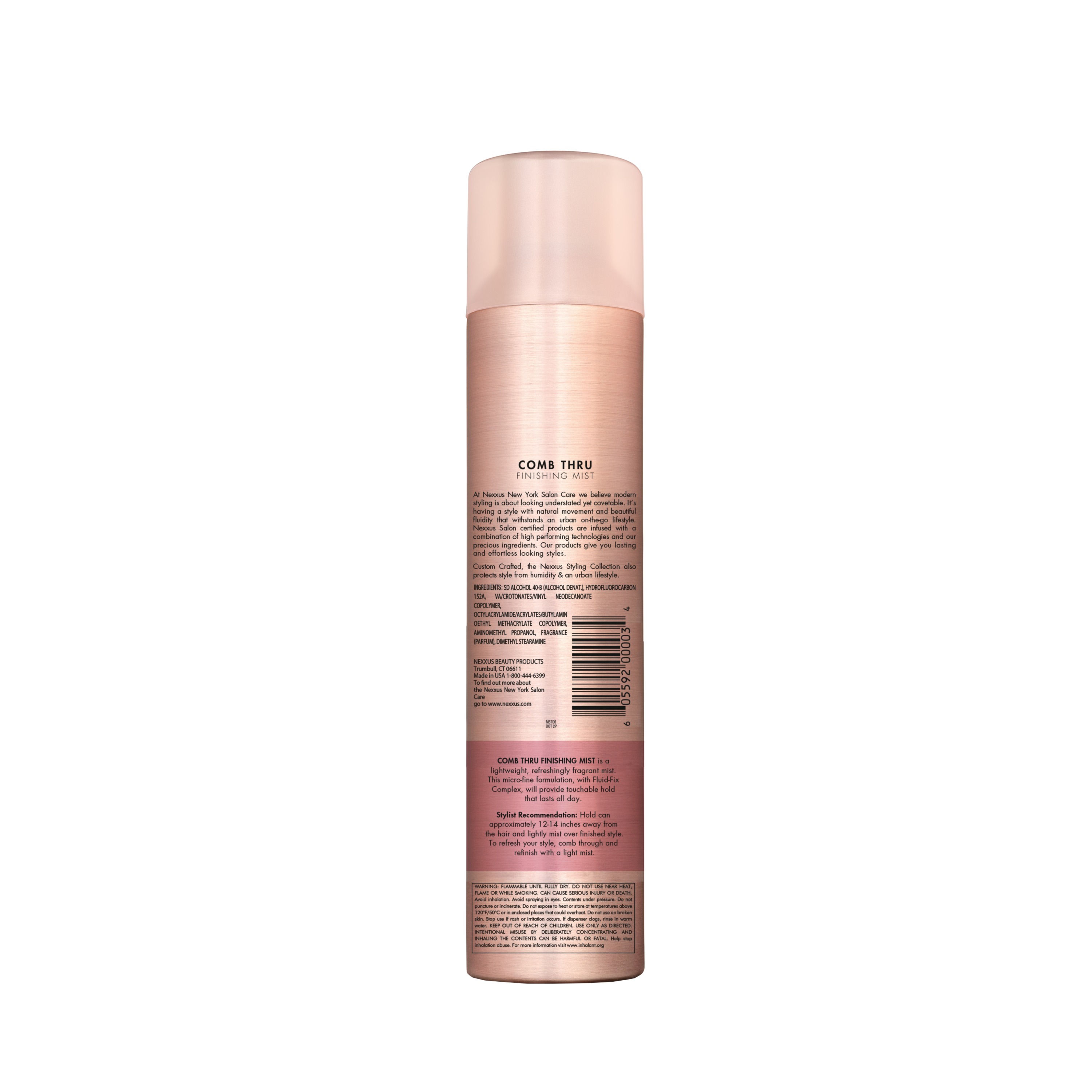 Nexxus Hair Spray For Volume Comb Thru Finishing Mist 10 Oz