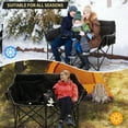 thumbnail image 6 of FICISOG Oversized Heated Camping Chair, Two Person Folding Loveseat Double Camping Chair, Heavy Duty Heated Folding Chairs Moon Chair Lawn Chairs for Camping, 6 of 6