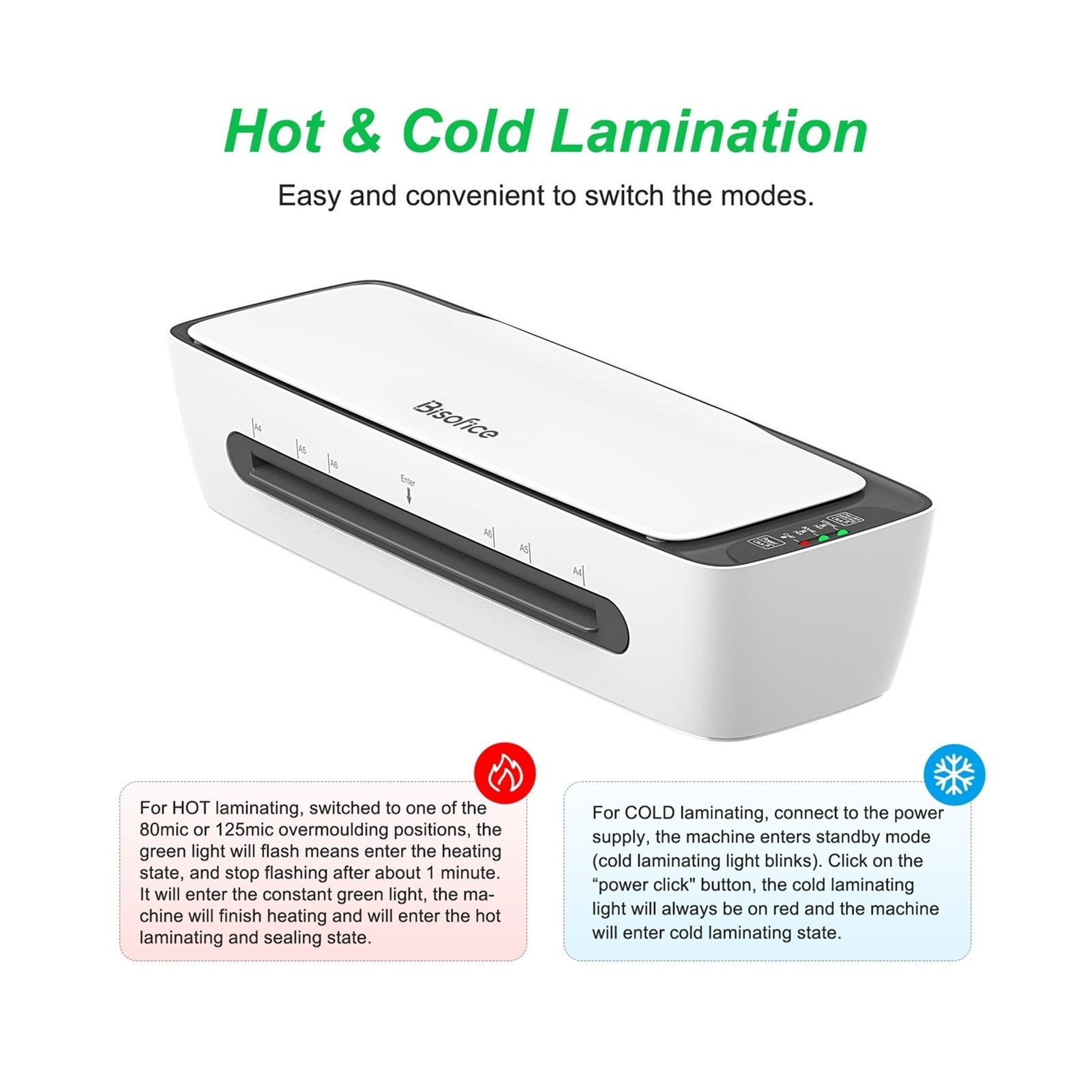 SL688 Desktop Laminator Machine Set A4 Size Multifunctional Hot and Cold Lamination 2 Roll System 9 Inch Max Width