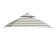 thumbnail image 2 of Garden Winds Replacement Canopy Top Cover for the Windsor Grill Gazebo -Standard 350 - Stripe Stone, 2 of 8