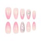 thumbnail image 4 of 24 Pcs Glossy Press On Nail French Tips False Nail 3D Bowknot Full Cover Stick On Nail Almond Shape Acrylic Nail, 4 of 4