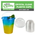 thumbnail image 5 of [500 Pack] 12oz Cups | Iced Coffee Go Cups and Dome Lids | Cold Smoothie | Plastic Cups with Dome Lids | Clear Plastic Disposable Pet Cup | Ideal for Coffee, Parfait, Juice, Soda, Cocktail, Party Cups, 5 of 7