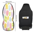 thumbnail image 3 of Pastel Easter eggs pattern background Car Seat Cover 2 Piece Set Saddle Blanket Carseat Universal Fit for Vehicle Sedan SUV, 3 of 5