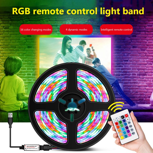 Lámpara 300 LED 5m Tira de luz Flexible RGB Cinta de diodo Iluminación de fondo de TV Ehuebsd Nuevos Originales
