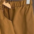 thumbnail image 6 of TOWED22 Toddler Kids Girl Summer Outfits 2pcs Sleeveless Smocked Floral Camisole Linen Long Pants Set 2T 3T 4T(Brown,6-7 Y), 6 of 6