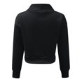 thumbnail image 3 of Vedolay Half Zip Sweatshirt Women Womens Fall Fashion Sweatshirt Long Sleeve Pullover Casual Top,Black L, 3 of 4