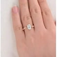 thumbnail image 3 of 1.50 Ct Oval Cut Lab-Created Diamond Women Engagement Ring 14k Rose Gold Plated 925 Sterling Silver, 3 of 4