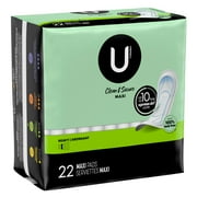 U by Kotex Security Maxi Pads, Heavy Flow, Long, Unscented, 22 Count