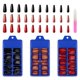 thumbnail image 1 of 300 piezas de 3 colores de uñas largas ataúd, juego de uñas postizas para mujer, bailarina, puntas de arte de uñas falsas, uñas postizas acrílicas para mujer con 1 lima de uñas (azul morandi, naranja claro, morado) Ormromra WMZL-858-3, 1 of 6