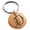Rose, variant on Stainless Steel Letter D Initial Floral Monogram Engraved Small Medallion Circle Charm Keychain Keyring