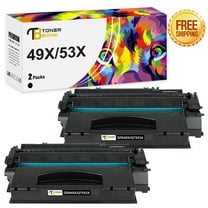 Toner Bank 2-Pack Compatible Toner Replacement for HP 49X Q5949X LaserJet 1320 1320N 1320TN 1320NW 3390 3392 4200 4250 4300 Laser Printer Ink Black