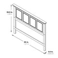 thumbnail image 4 of Farmhouse Basics King Bed Headboard in Rustic White Engineered Wood, 4 of 5