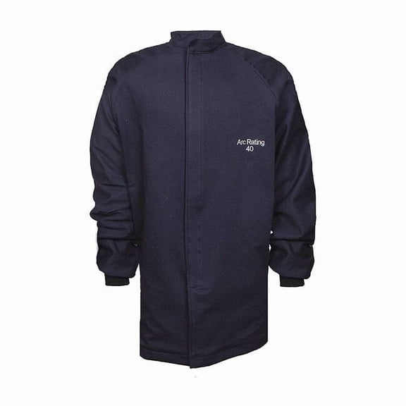 National Safety Apparel Flame-Resistant Jacket,Navy,XL C04UQUQ40XL32