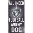 thumbnail image 1 of N0640 Panneau Oakland Raiders Football And My Dog, 1 of 1