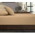 thumbnail image 3 of Bed Sheet Set 4 Piece with 1 Zipper Closure Duvet Cover - 100% Egyptian Cotton & 600 Thread Count 5 Piece Bedding Sheet Set - Fit Upto 16" Inch Deep Pocket - Taupe Solid, Full Size., 3 of 7
